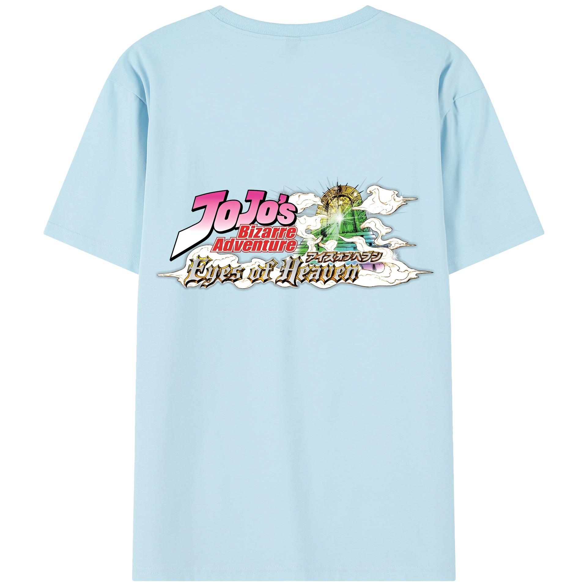 （画像用） ジョジョの奇妙な冒険 JoJo's Bizarre Adventure 綿100％半袖Tシャツ（背面プリント）